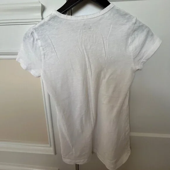 J.Crew Women's White Painter Short Sleeve Tee XS - Picture 2 of 3
